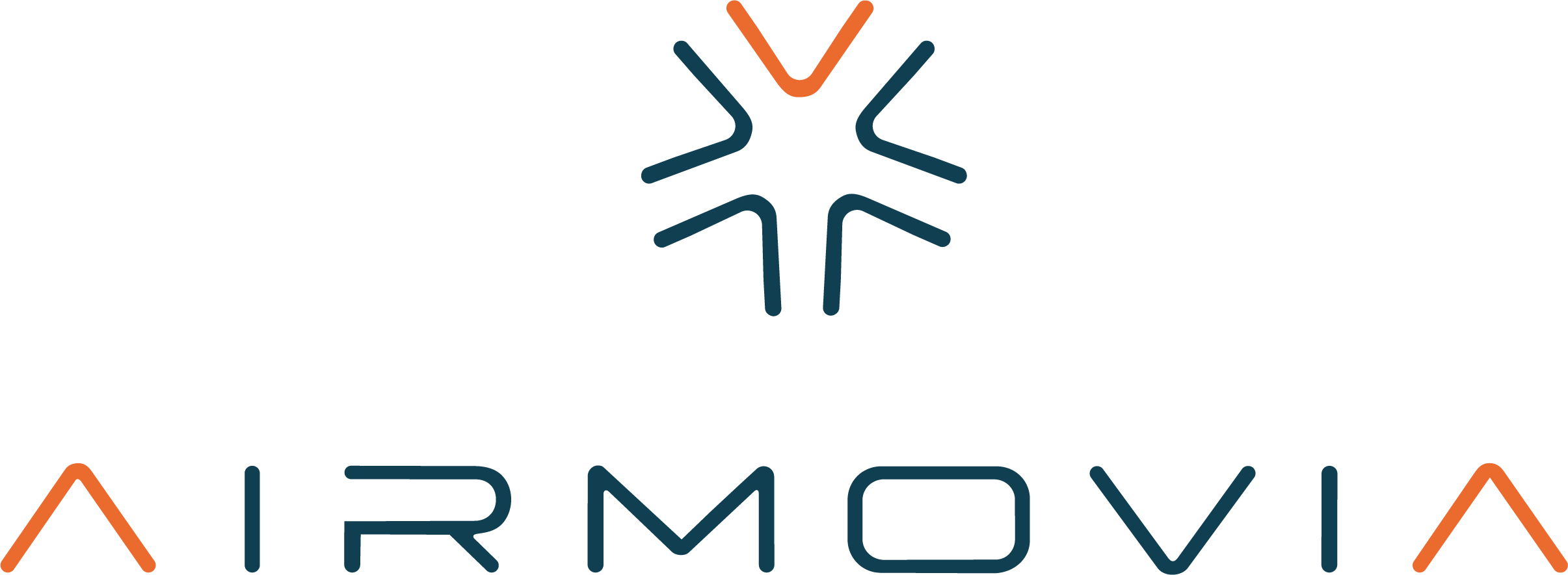 logo + simbolo airmovia verticale